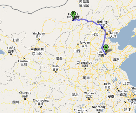 Hohhot travel map1