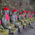 Stone buddha (jizo) at Kanmangafuchi in Nikko
