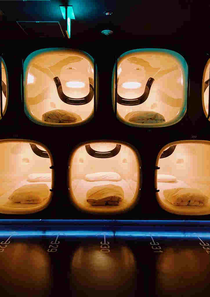 Capsule hotel japan