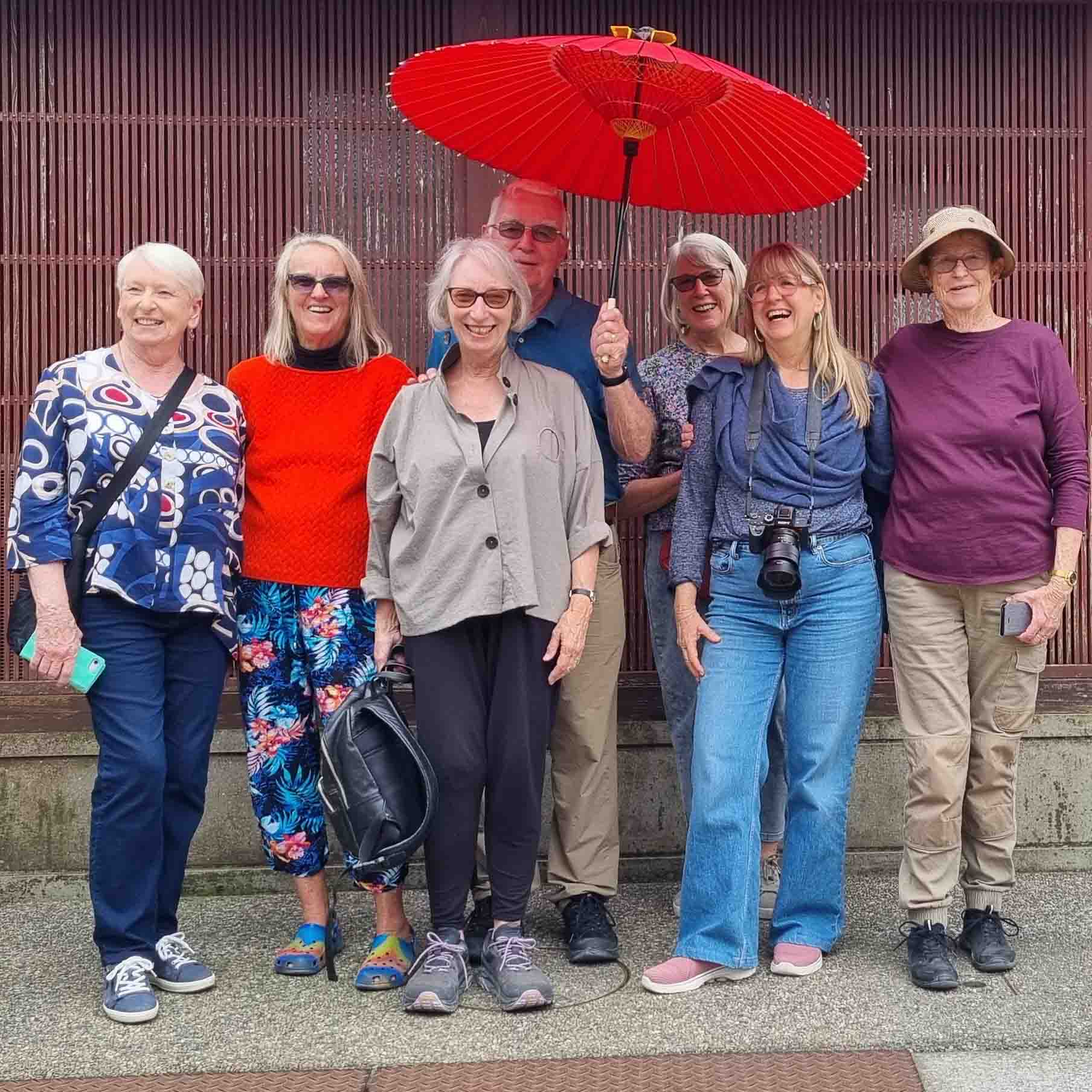 Travellers at Higashi Chaya district in Kanazawa